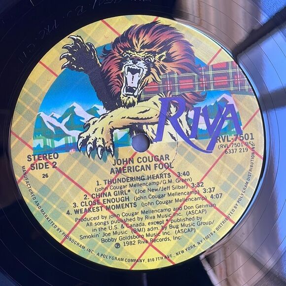 John Cougar Mellencamp Vinyl Record - Picture 9 of 10